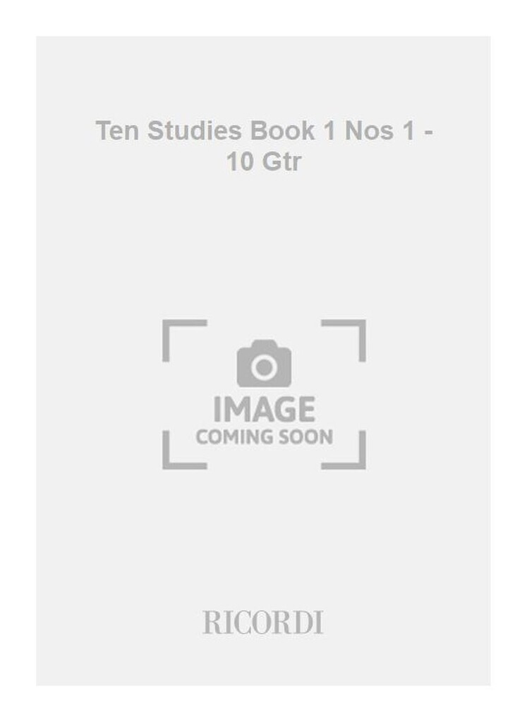 Ten Studies Book 1 Nos 1 - 10 Gtr